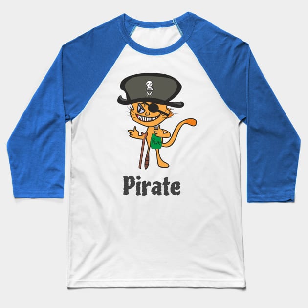 Pirat Baseball T-Shirt by Alekvik